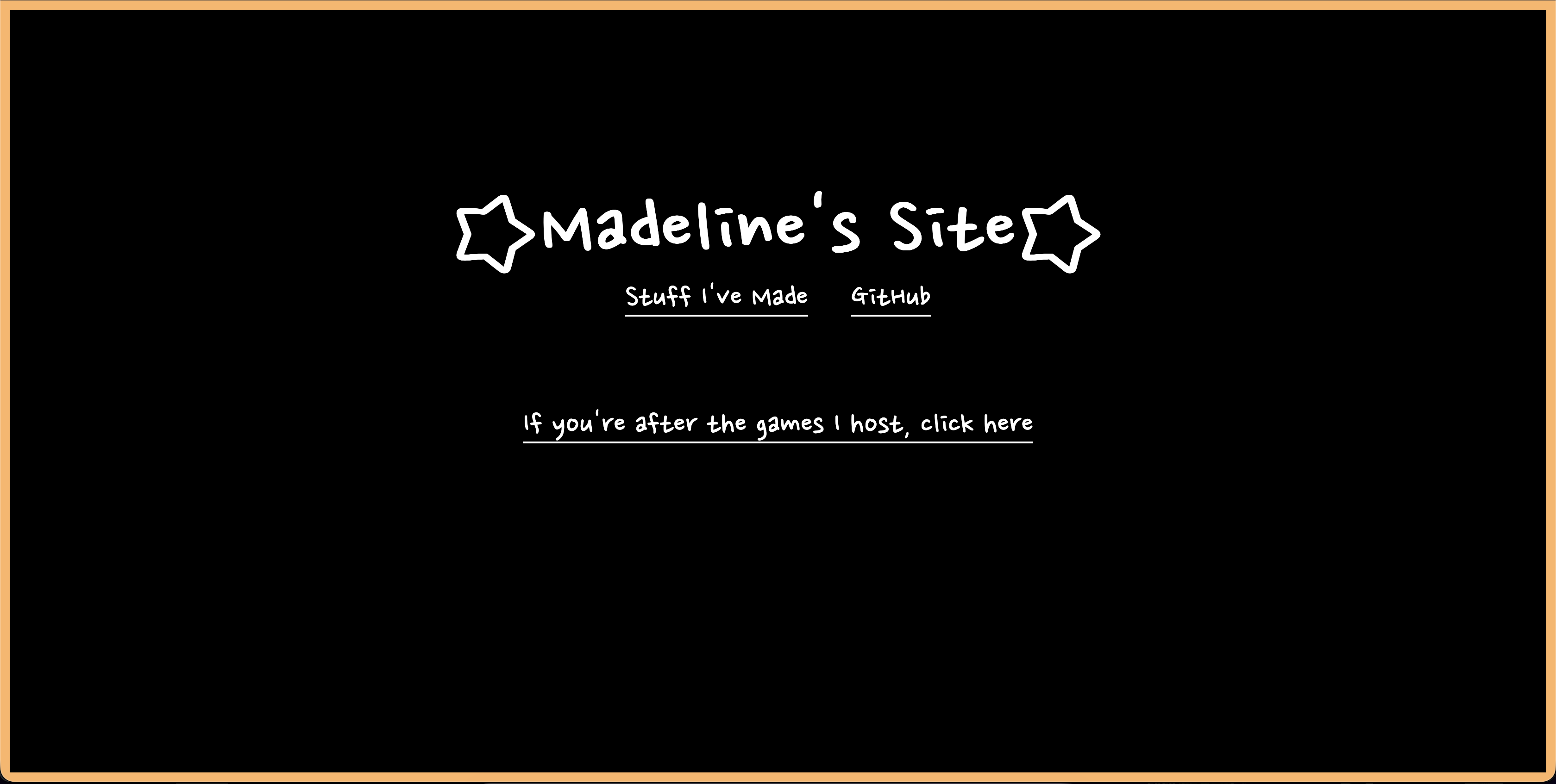 Screenshot of the site's homepage